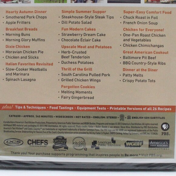 Cook's Country From America's Test Kitchen Season 5 Unopened DVD - Picture 10 of 12